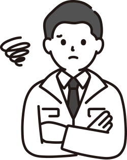 困る男性